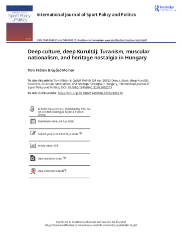 [thumbnail of Deep culture  deep Kurult j  Turanism  muscular nationalism  and heritage nostalgia in Hungary.pdf]
