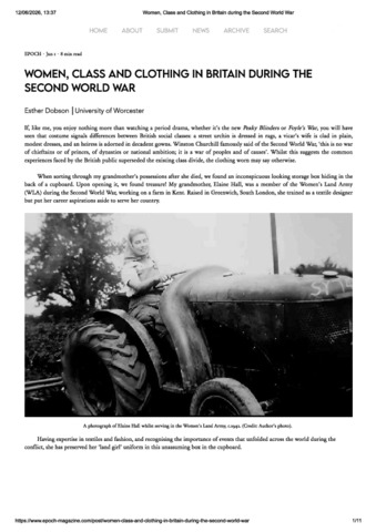 [thumbnail of Women, Class and Clothing in Britain during the Second World War.pdf]