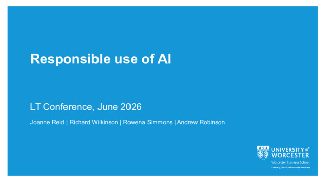 [thumbnail of LT conference presentation - The responsible use of AI, JUNE 2026.pdf]