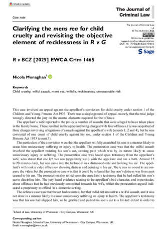 [thumbnail of monaghan-2026-clarifying-the-mens-rea-for-child-cruelty-and-revisiting-the-objective-element-of-recklessness-in-r-v-g.pdf]