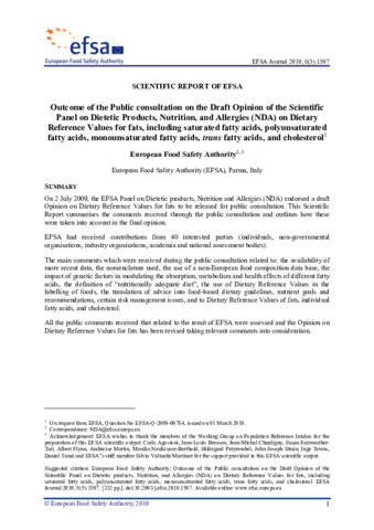 [thumbnail of EFSA Journal - 2010 -  - Outcome of the Public consultation on the Draft Opinion of the Scientific Panel on Dietetic (1).pdf]